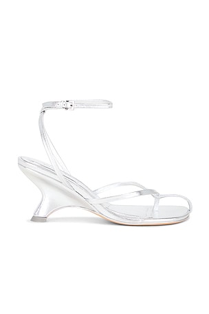 Kelsey Metallic Leather Strappy Wedge SIMKHAI
