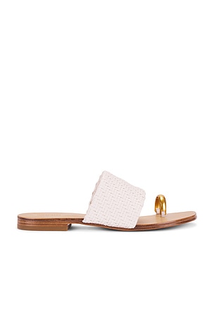 Ariana Woven Leather Sandal With Metal Toe Ring SIMKHAI