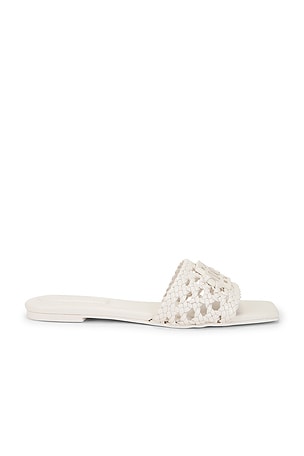Dion Woven Leather Flat Sandal SIMKHAI