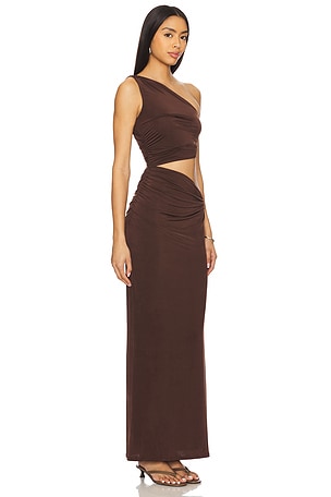 JADE SWIM Yana Dress in Brown