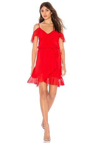 THE JETSET DIARIES Sintra Mini Dress in Crimson REVOLVE