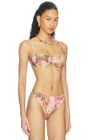 Juillet Ingrid Bikini Top in Orange
