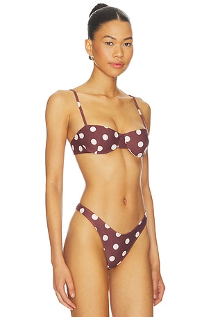 Juillet Ingrid Top in Brown