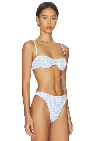 Juillet Ingrid Top in Blue. Size S. Also