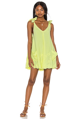 Neon Low Back Bow Tie Dress juliet dunn