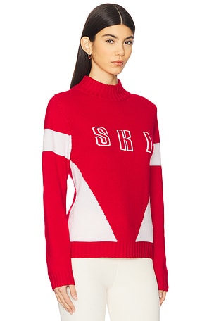 JUMPER 1234 Contrast Ski Turtle in Red