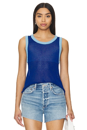 Contrast Cropped Tank JUMPER 1234