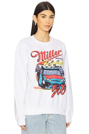 Junk Food Miller Racing 500 Sweatshirt in White