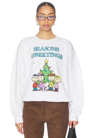 Peanuts Seasons Greetings Sweatshirt Junk Food