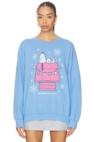 Snoopy Waiting For Santa Sweatshirt Junk Food