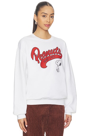 Junk Food Peanuts Since 1950 Sweatshirt in White. Size XS. Also
