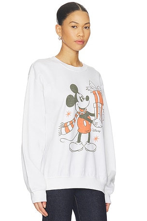 Junk Food Mickey Presents Sweatshirt in Grey