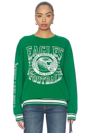Eagles Striped Rib Crew Sweatshirt Junk Food