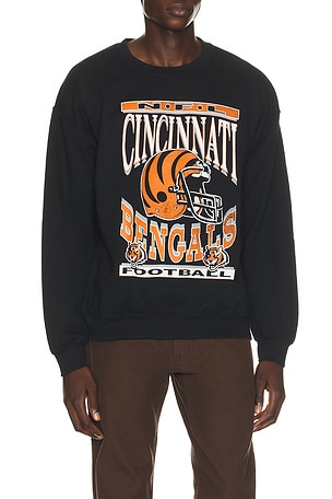 Bengals Helmet Crew Fleece Sweatshirt Junk Food