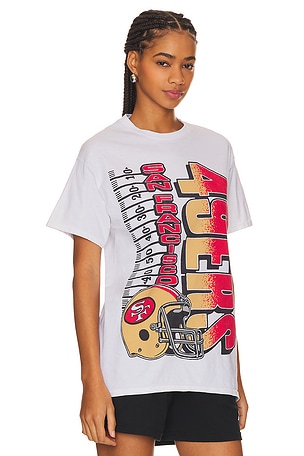 Junk Food 49ers Yardage Tee in White