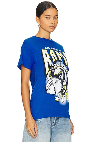 Junk Food Rams Breakthru Tee in Royal