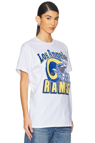 Junk Food Rams Throwback Helmut Tee in White