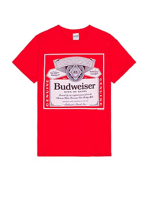 Budweiser Label King Of Beers Tee Junk Food