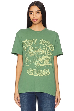 Mickey And Minnie Hot Rod T-Shirt in Peridot Junk Food