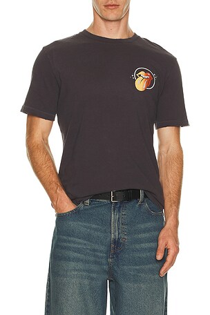 Junk Food Rolling Stones Tour 78 Tee in Black