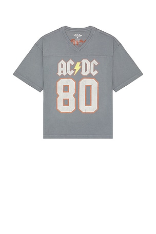 ACDC Back In Black Tour V-Neck Yoke Tee Junk Food