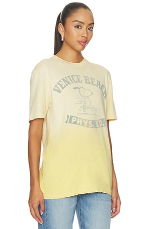 Junk Food Venice Beach Snoopy Tee in Cream