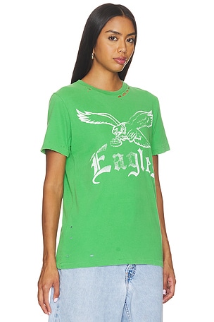 Junk Food Eagles City Edition Vintage Tee in Green