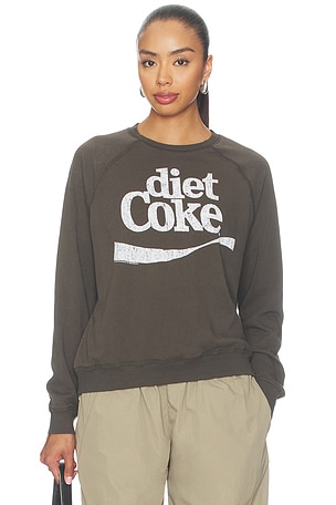 Diet Coke Raglan Crew Fleece Sweater Junk Food