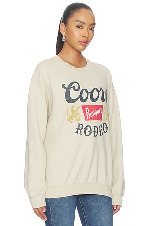 Junk Food Coors Banquet Rodeo Flea Market Fleece in Tan