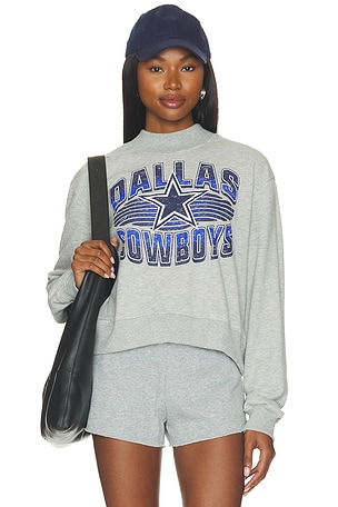 Cowboys Mock Neck Fleece Sweatshirt Junk Food