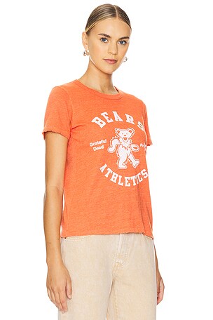 Junk Food Bears Athletic Tee in Burnt Orange