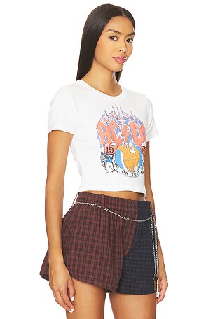 Junk Food ACDC 1983 On Tour Tee in White