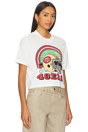 Junk Food 49ers Game Time Crop Tee in Ivory. Size XS. Also
