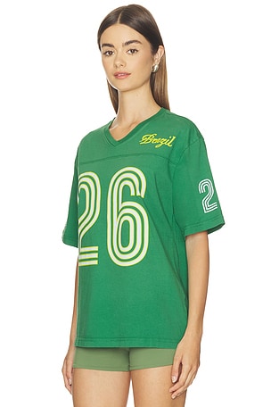 Junk Food Brazil 26 Tee in Green