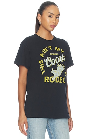 Junk Food Coors Rodeo Flea Market Tee in Black. Size XS. Also