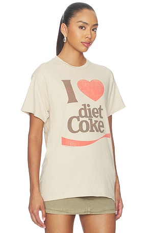 Junk Food I Heart Diet Coke Tee in Beige