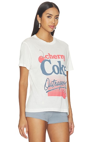 Junk Food Cherry Coke Outrageous Tee in White. Size M. Also