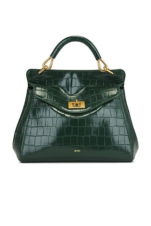 JW PEI Lucia Classic Top Handle Bag in Green