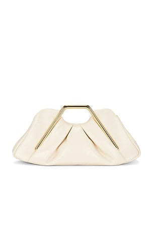BOLSA CLUTCH COM ESTRUTURA DE METAL LILA JW PEI