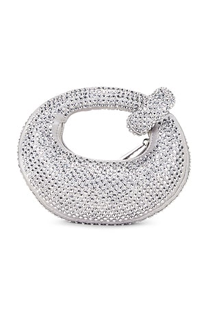 JW PEI Abacus Artificial Crystal Mini Bag in Metallic Silver