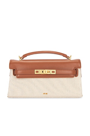 JW PEI Noor Top Handle Bag in Brown,Beige