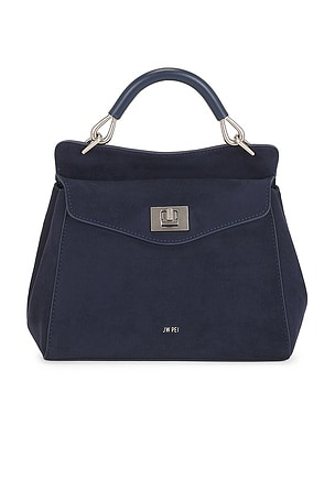 Lucia Classic Faux Suede Top Handle Bag JW PEI
