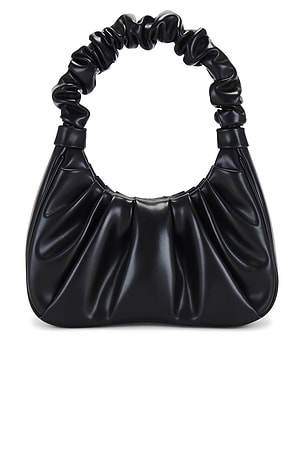 JW PEI Gabbi Ruched Hobo Handbag in Black