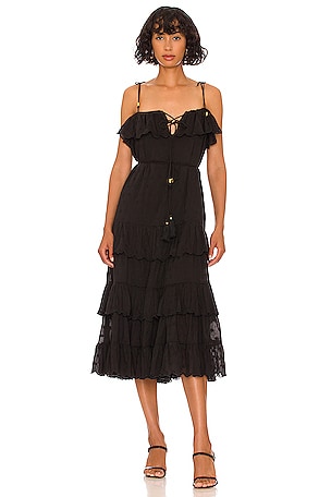 Karina Grimaldi Jessie Embellished Dot Maxi Dress in Black | REVOLVE Karina Grimaldi Jessie Embellished Dot Maxi Dress in Black | REVOLVE