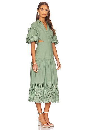 Karina Grimaldi Graciela Dress in Green