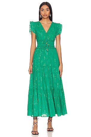 karina grimaldi green dress Karina Grimaldi Alex Mini Dress in Metallic Silver, grey