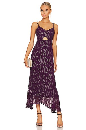 karina grimaldi purple dress Karina Grimaldi Zelle Maxi Dress Navy / L