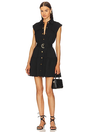 Karina Grimaldi Dona Mini Dress in Black | REVOLVE Karina Grimaldi Dona Mini Dress in Black | REVOLVE