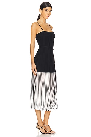 Karina Grimaldi Moraima Knit Midi Dress in Black