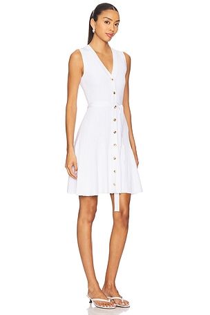 Karina Grimaldi Chloe Knit Mini Dress in White
